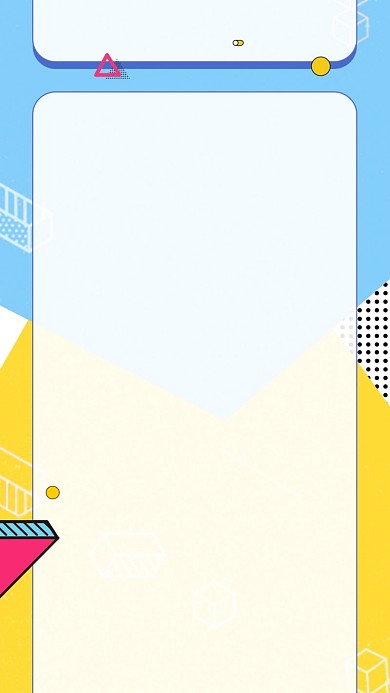 图怪兽原创背景创意几何招聘海报