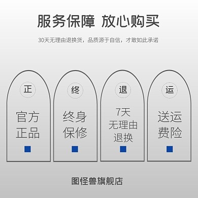 服务保障放心购买淘宝黑灰白简约直通车