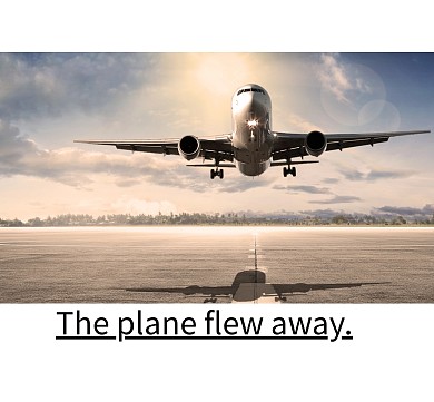 飞机飞远了风景图大气背景图