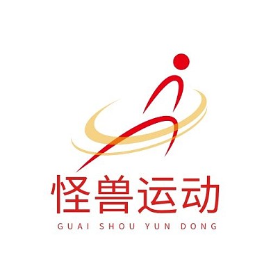 简约红色质感清新创意舞蹈健身logo设计