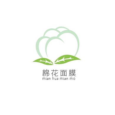 简约 健康 绿色 棉花 面膜logo