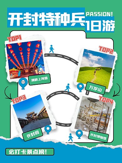 趣味开封特种兵路线小红书封面