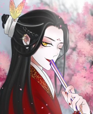 动漫古风人物插画iwatch表盘背景