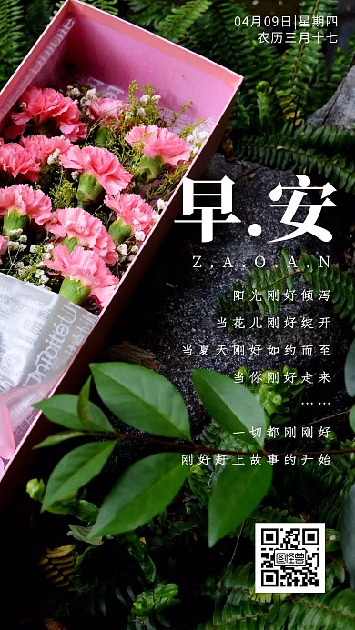 日签燕语摄影图简约海报设计
