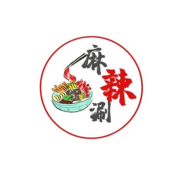 logo麻辣涮卡通logo设计