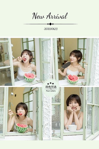 服装女装电商拼图主图直通车四宫格 