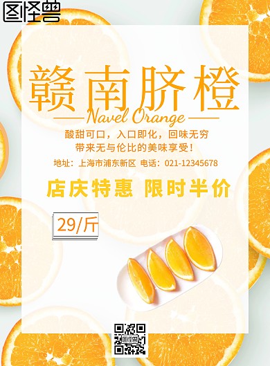 脐橙海报
