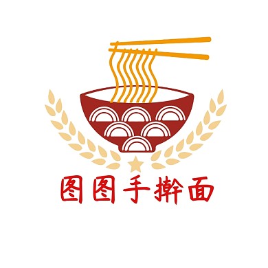  麦穗手擀面logo