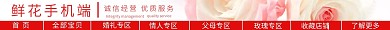 鲜花 简约 创意 手机店招