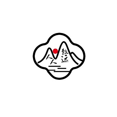 人人致远古风简约平面logo设计