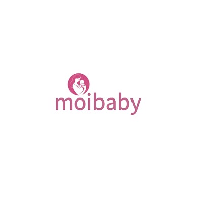 粉色扁平母婴logo