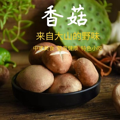 香菇主图 菇类 食物 野生