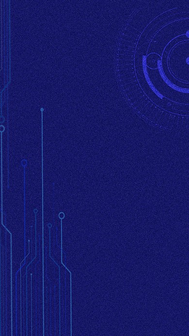 图怪兽原创元素蓝色科技风风格手机海报