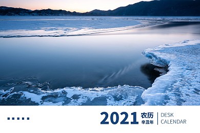 简约大气摄影图2021年台历