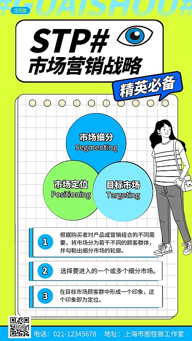 STP市场营销战略小红书科普用图