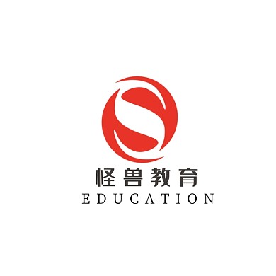 教育培训机构红色创意logo设计