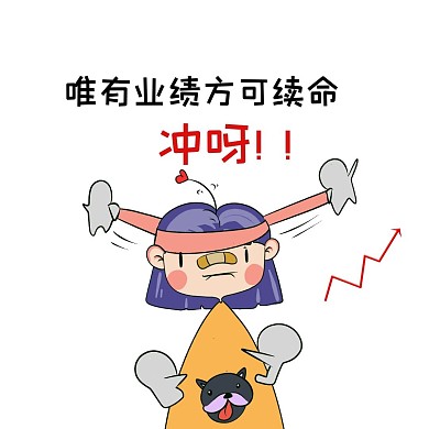 2020卡通冲刺业绩表情包