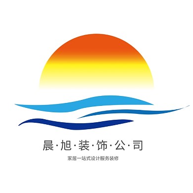 晨旭装修设计Logo设计装饰行业	