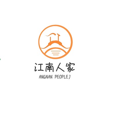 小桥流水创意几何图标logo