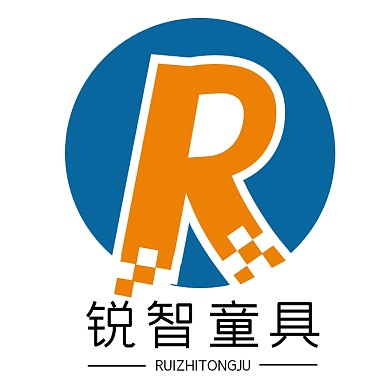 简约创意圆形字母儿童玩具电商logo