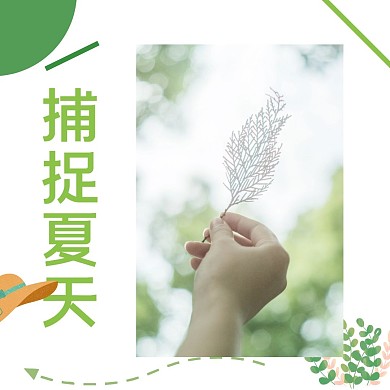 简约文艺绿色清新旅行公众号配图