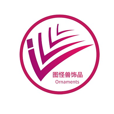 简约几何饰品微商圆形logo