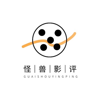 影评logo设计简约电影播放黑色