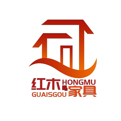红木家居LOGO宣传推广大气	