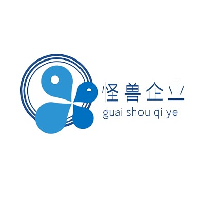 蓝白简约企业logo
