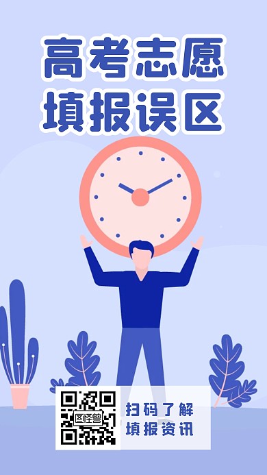 高考志愿填报指南手机海报