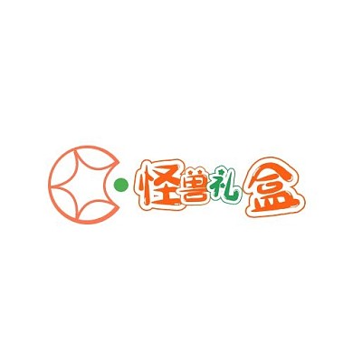桔色卡通礼盒biaozhi