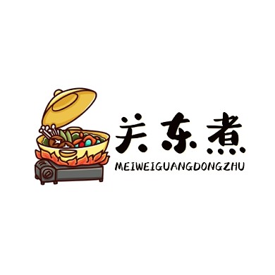 餐饮美食活动黑色通用关东煮LOGO