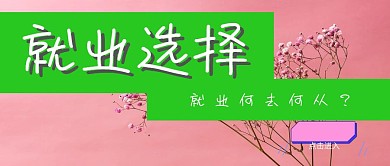 就业何去何从灰色公众号封面