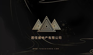 黑色大气名片设计