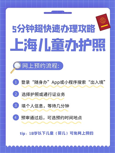 上海轻松搞定护照办理步骤公众号首图