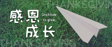 感恩成长简约摄影图公众号封面首图