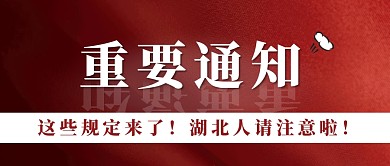 质感红色公众号首页重要通知