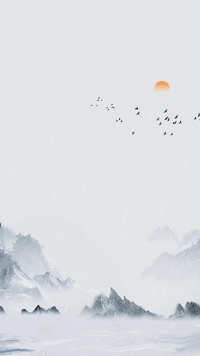 图怪兽原创元素古风新中式风格装饰画背景