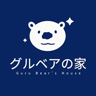 日式简约有关熊元素的logo