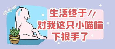 趣味生活猫咪表情包公众号封面首图