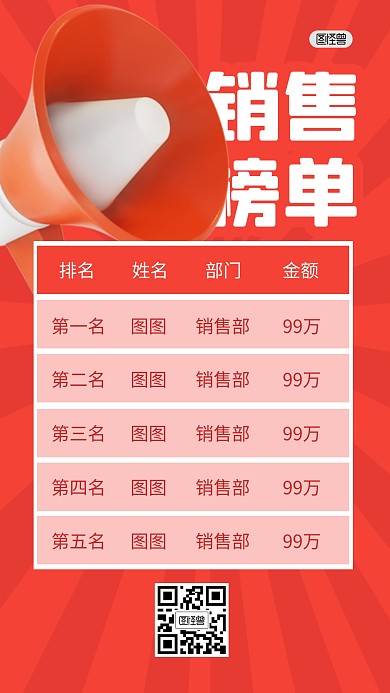 销售榜单排行榜3D海报