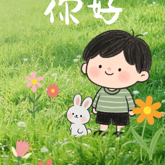 早安你好日签治愈小清新正能量问候海报