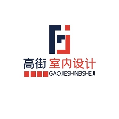 高街LOGO蓝色红色几何创意