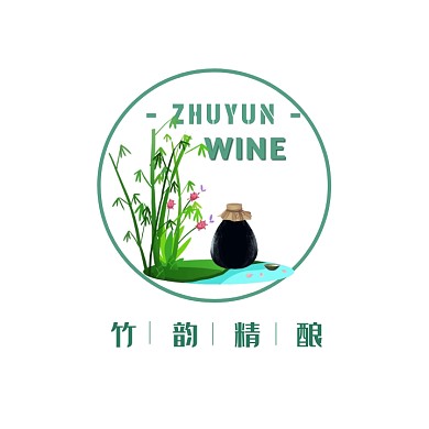 餐饮酒饮清爽中国风logo