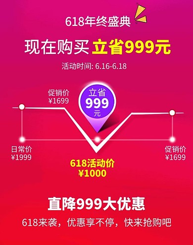 女装白色618降价图海报banner