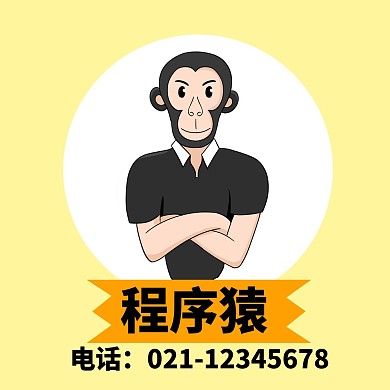 编程简约程序猿红包头像