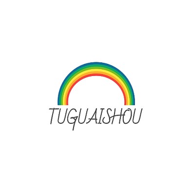七彩虹卡通可爱logo设计