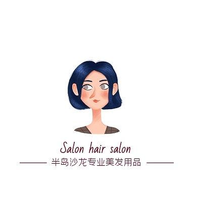 美发用品沙龙美发电商logo设计
