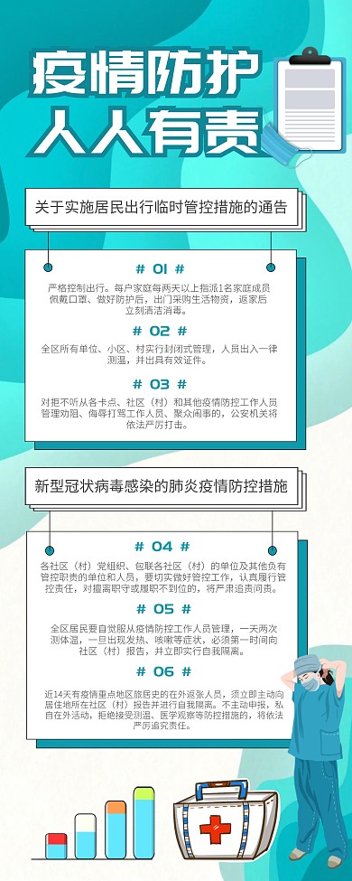 疫情管控措施小区公告易拉宝