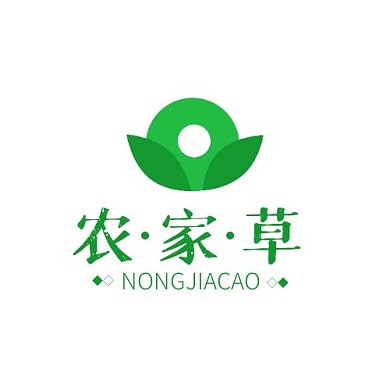 农家草logo绿色简约插图